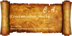 Czechmeister Anita névjegykártya